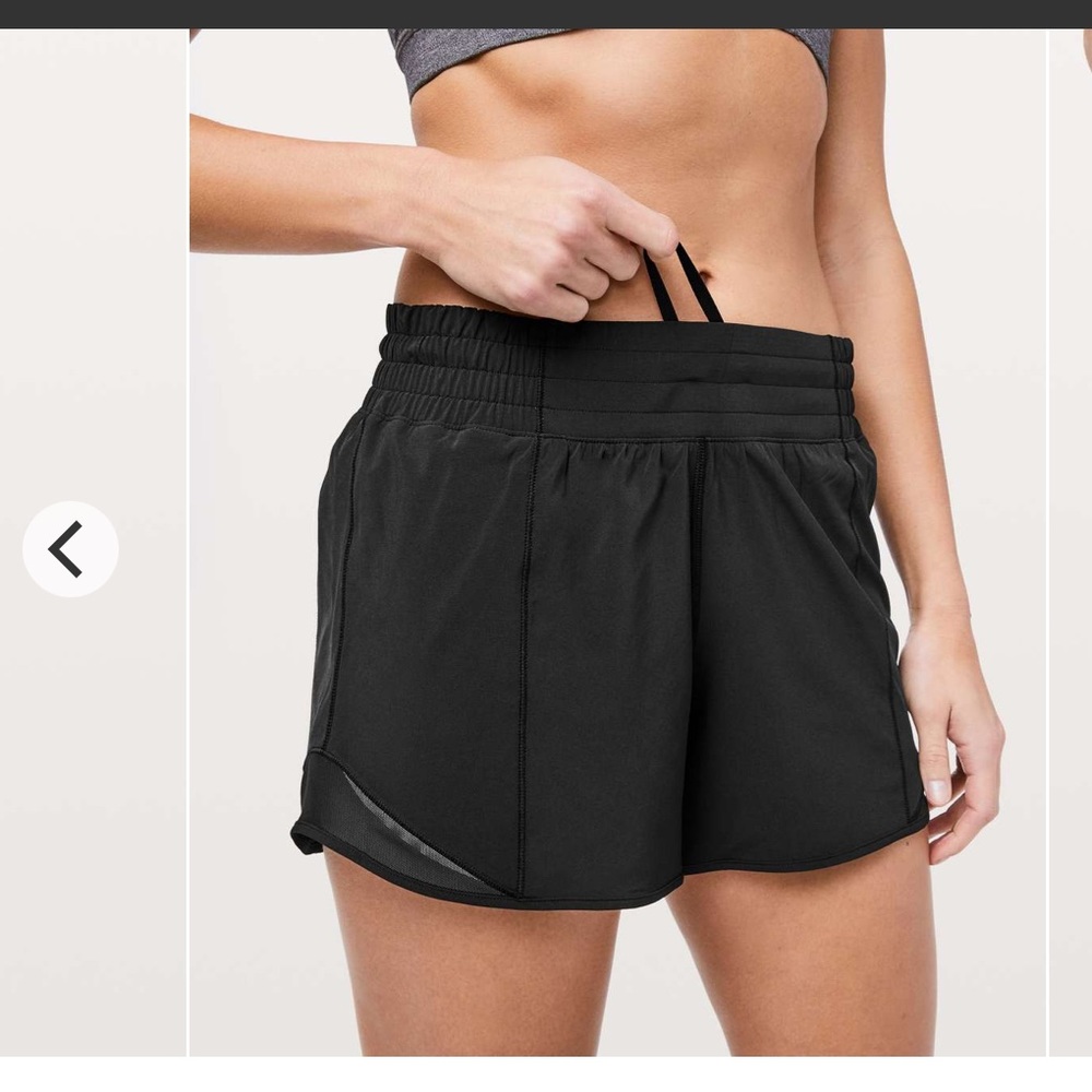 Lululemon Hotty Hot Short *High-Rise 4"/ size 14 Tall, black